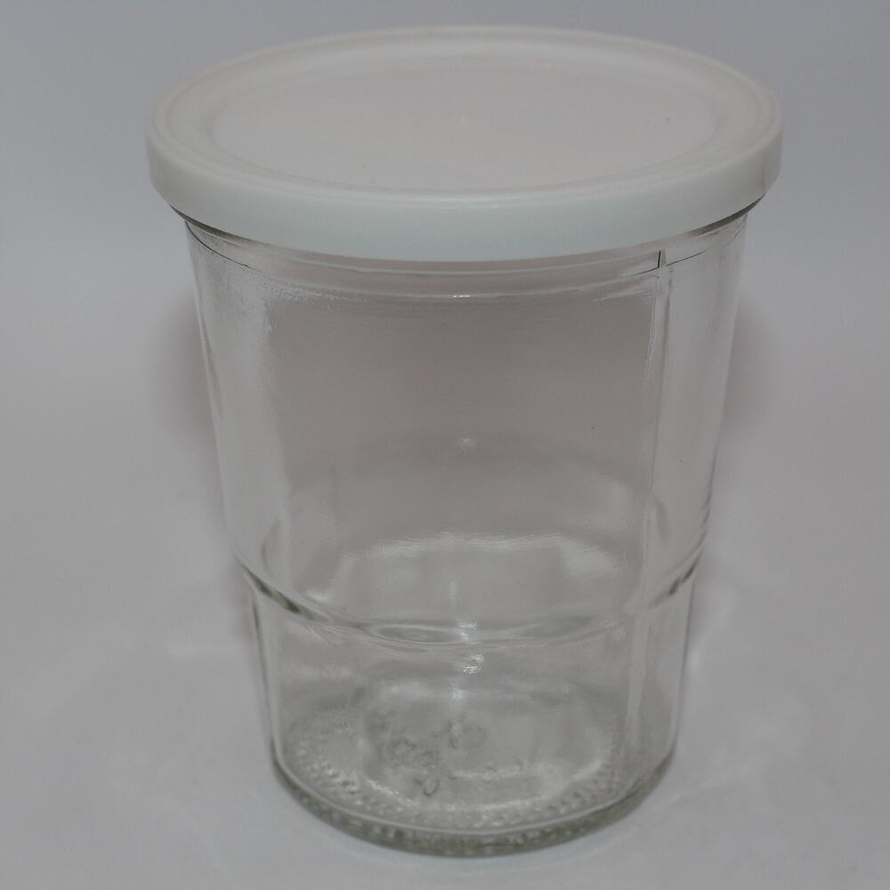 Vintage Ball Jam Jelly Jars 8 oz with White Plastic Lid